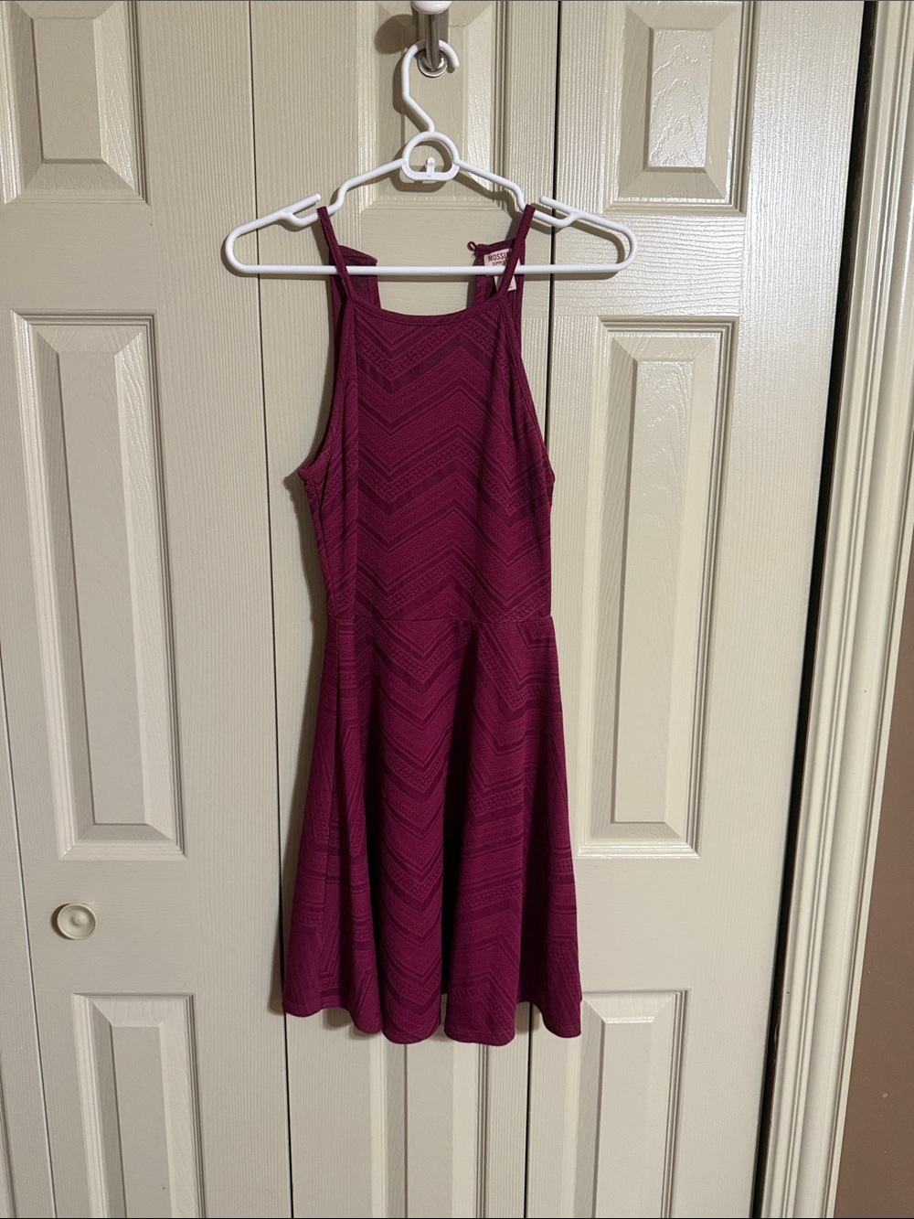 Mossimo Supply Co. Fit & Flare Dress in Berry Plum